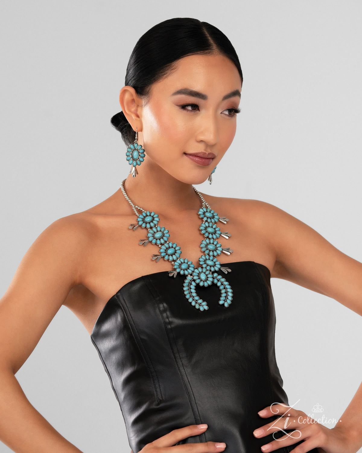 Brazen 2024 Zi Collection Necklace - Paparazzi Accessories - stylized on model - CarasShop.com - Paparazzi Jewelry by Cara Jewels