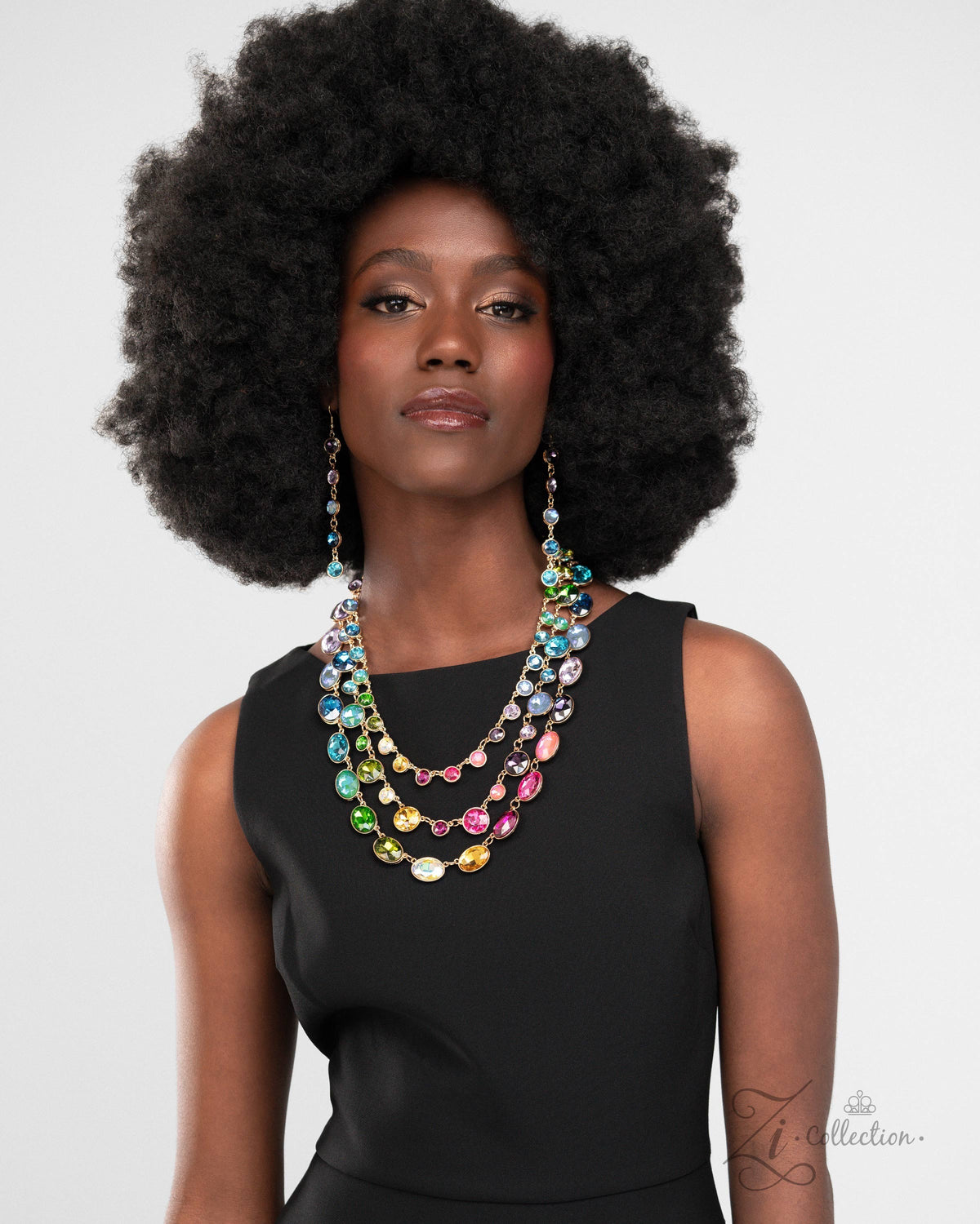 Elated 2024 Zi Collection Necklace - Paparazzi Accessories - stylized on model - CarasShop.com - Paparazzi Jewelry by Cara Jewels