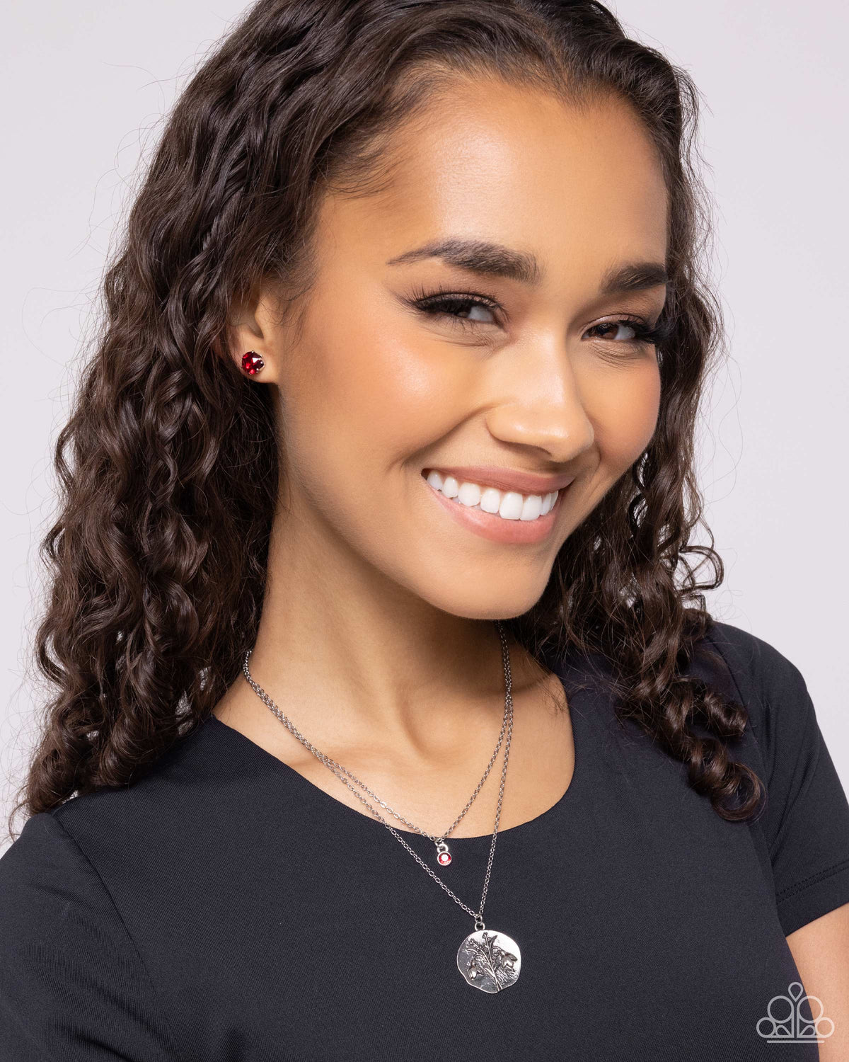 Breathtaking Birthstone (January) Garnet Red Rhinestone Earrings - Paparazzi Accessories