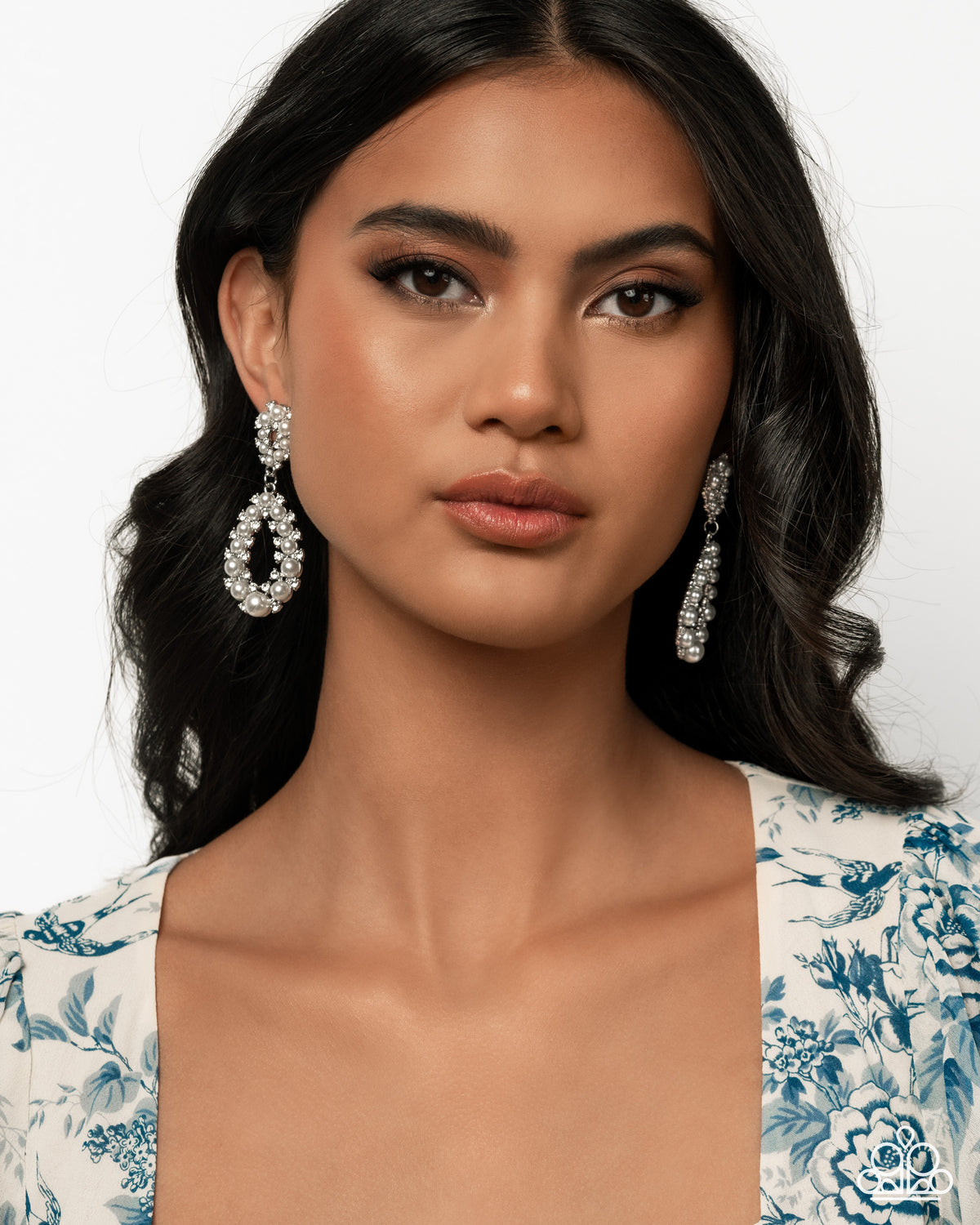 Dapper Debut White Pearl Earrings - Paparazzi Accessories