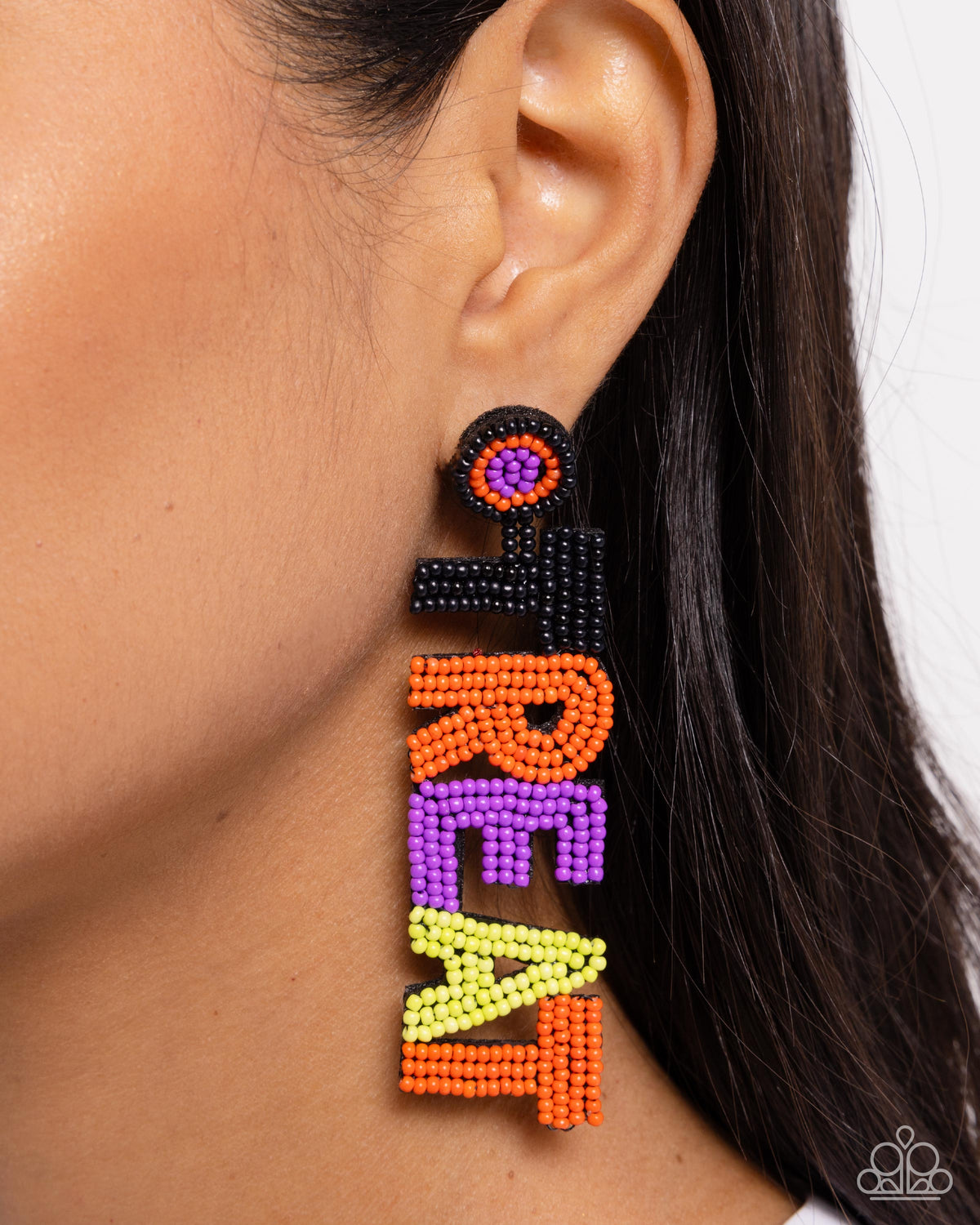 Halloween Hallmark Multi "Trick or Treat" Earrings - Paparazzi Accessories