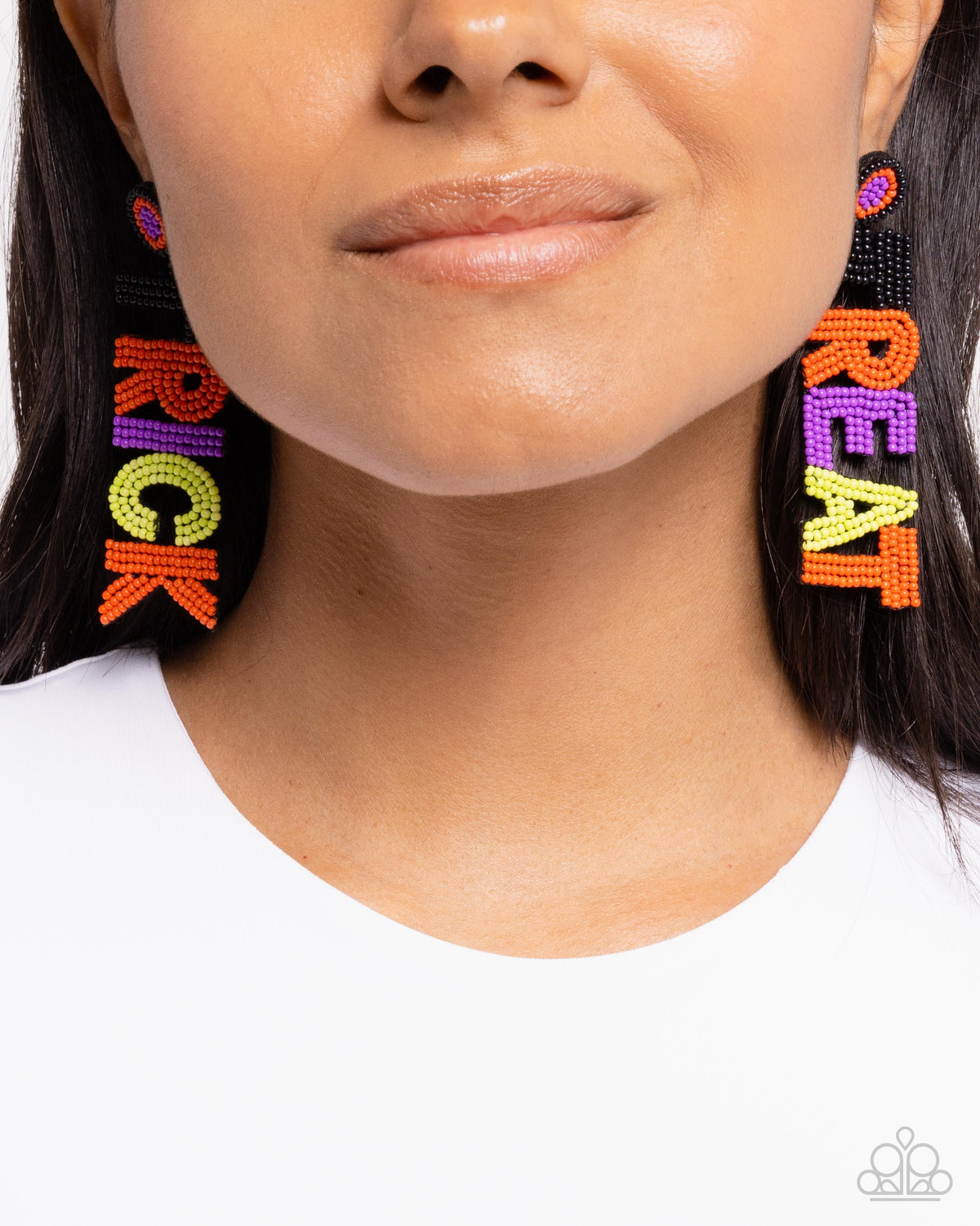 Halloween Hallmark Multi "Trick or Treat" Earrings - Paparazzi Accessories