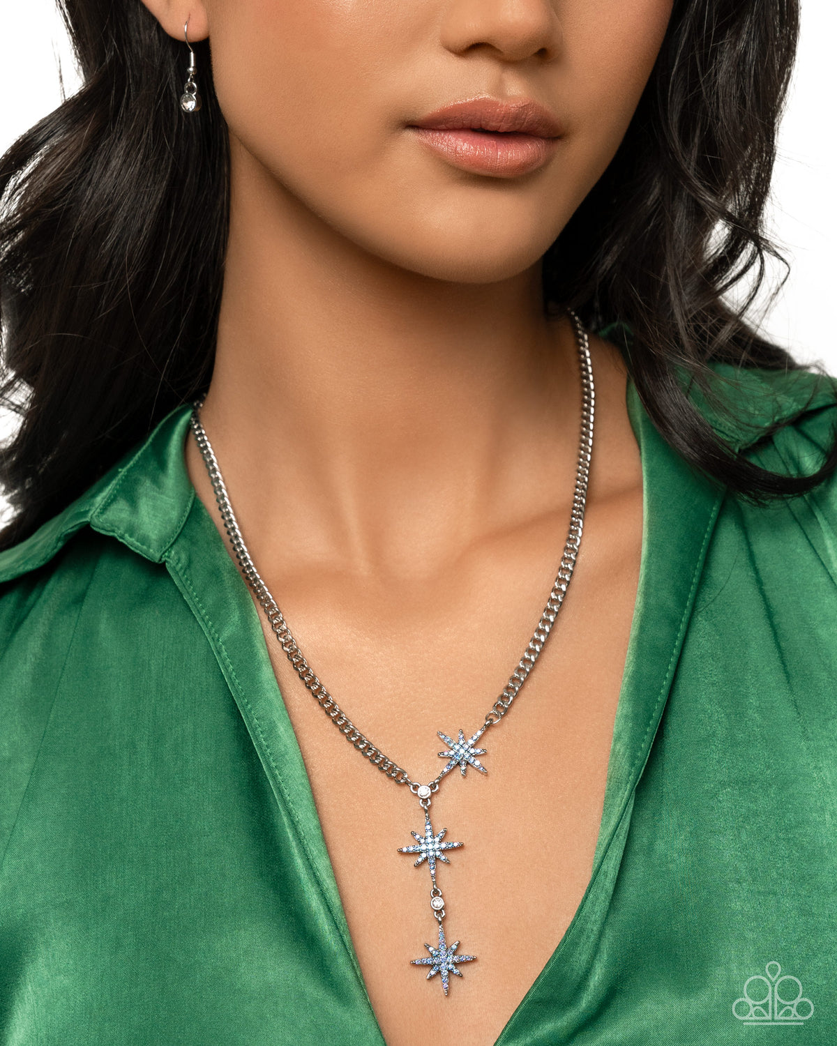 Stellar Story Blue Necklace - Paparazzi Accessories