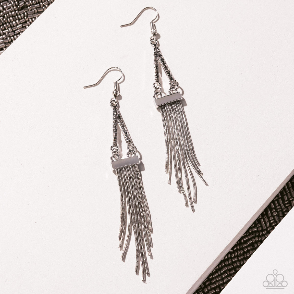 Trailing Off Silver Earrings - Paparazzi Accessories