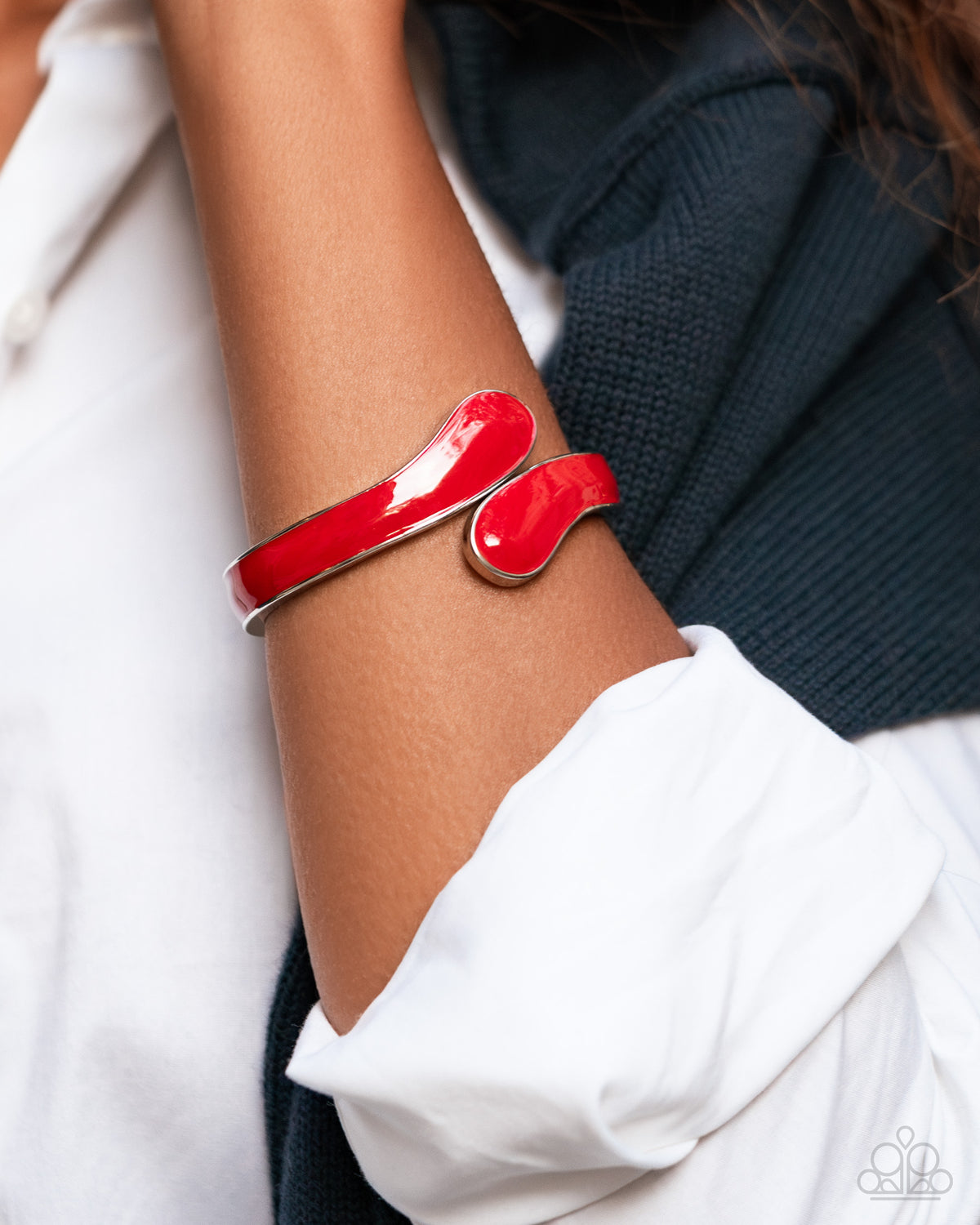 Painted Puzzle Red Bracelet - Paparazzi Accessories