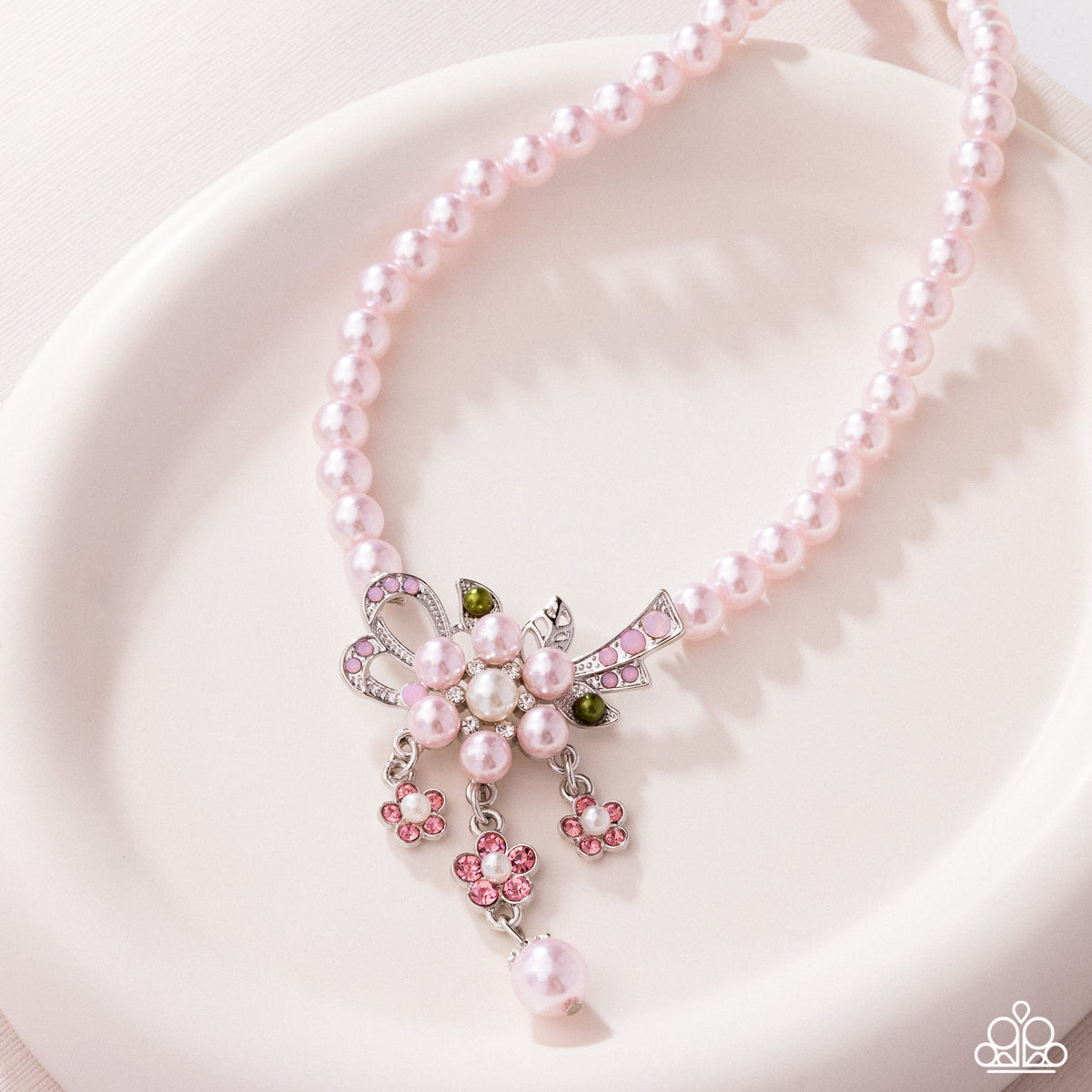 All Over TON Pink Pearl Necklace - Paparazzi Accessories