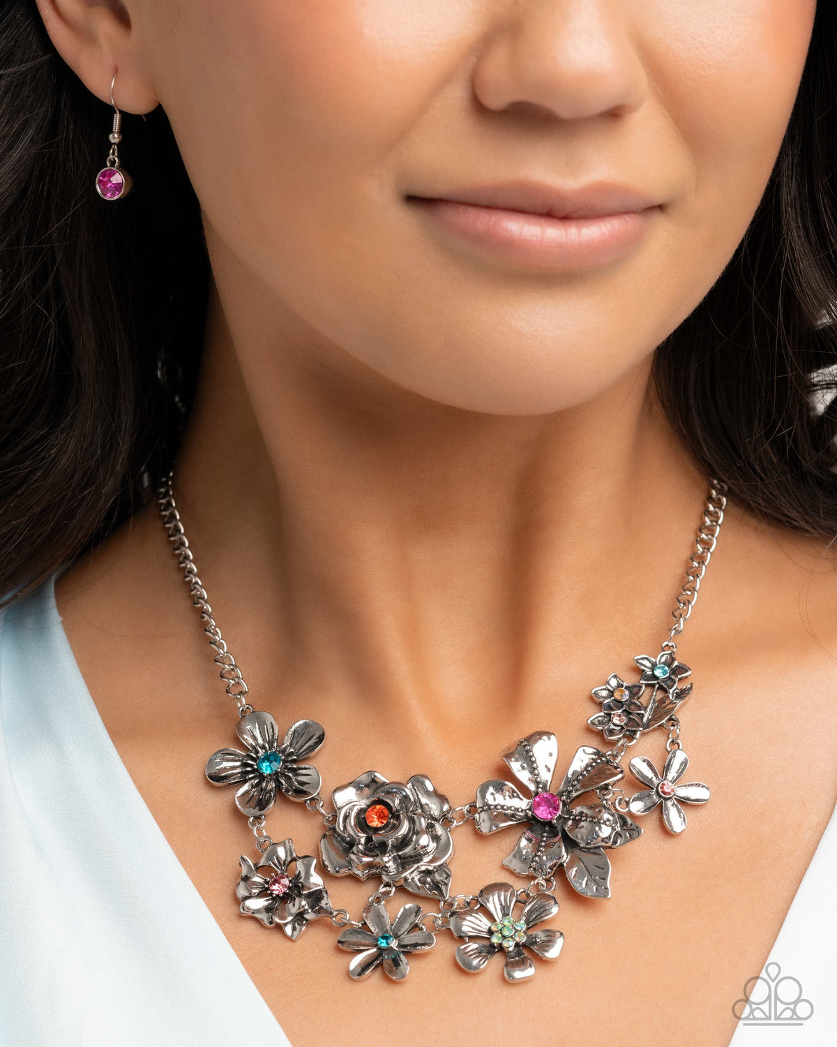 Floral Fate Multi Necklace & Bracelet Set - Paparazzi Accessories