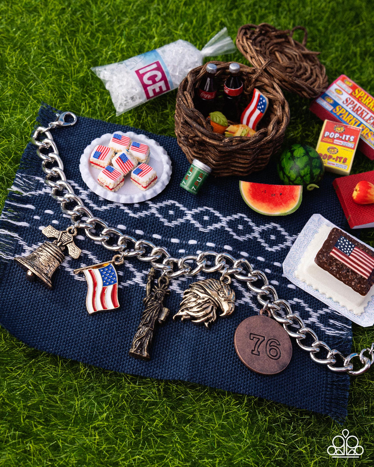 Liberty Legacy Multi Patriotic Charm Bracelet - Paparazzi Accessories