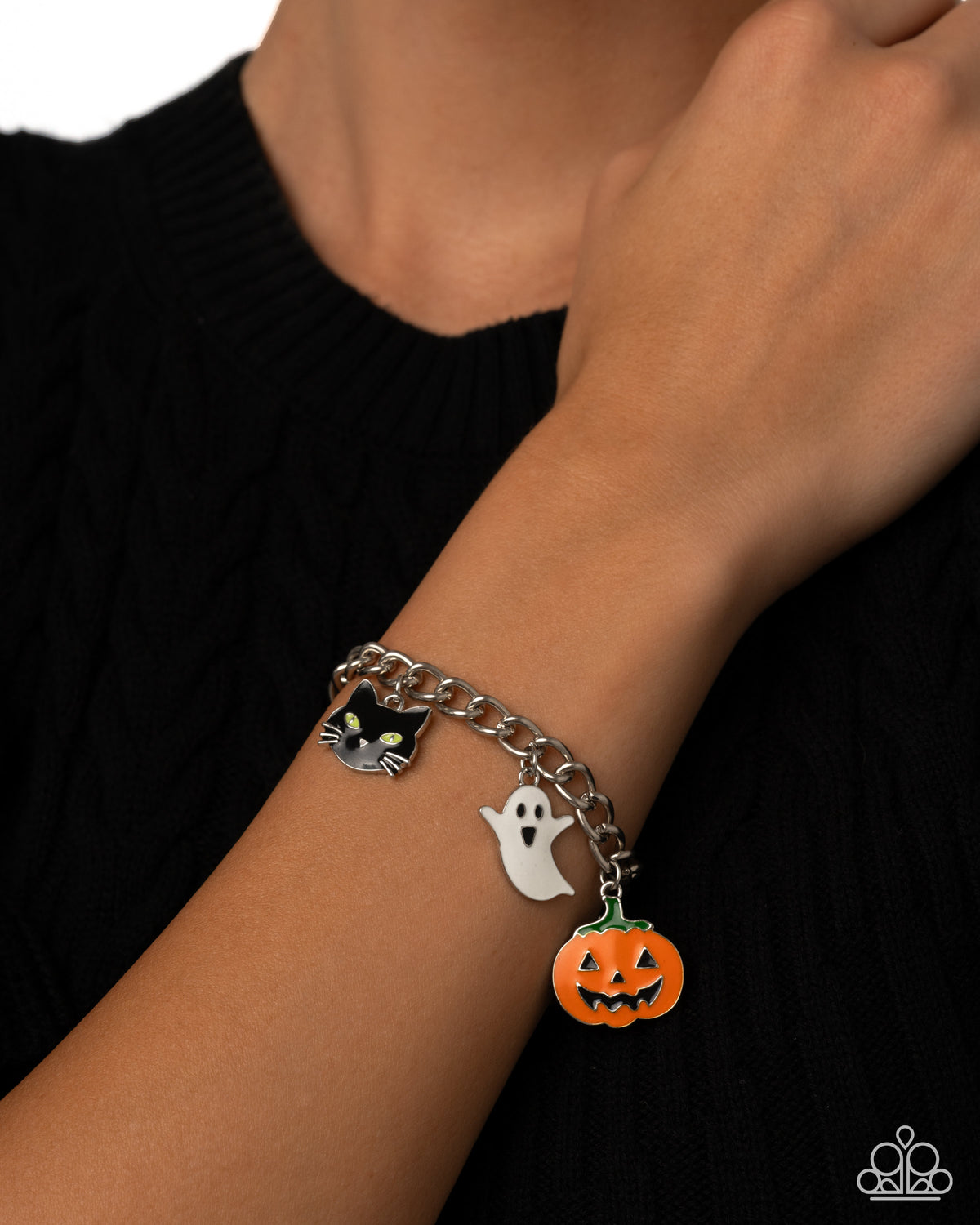 Haunting Hallmark Multi Halloween Necklace & Bracelet Set - Paparazzi Accessories
