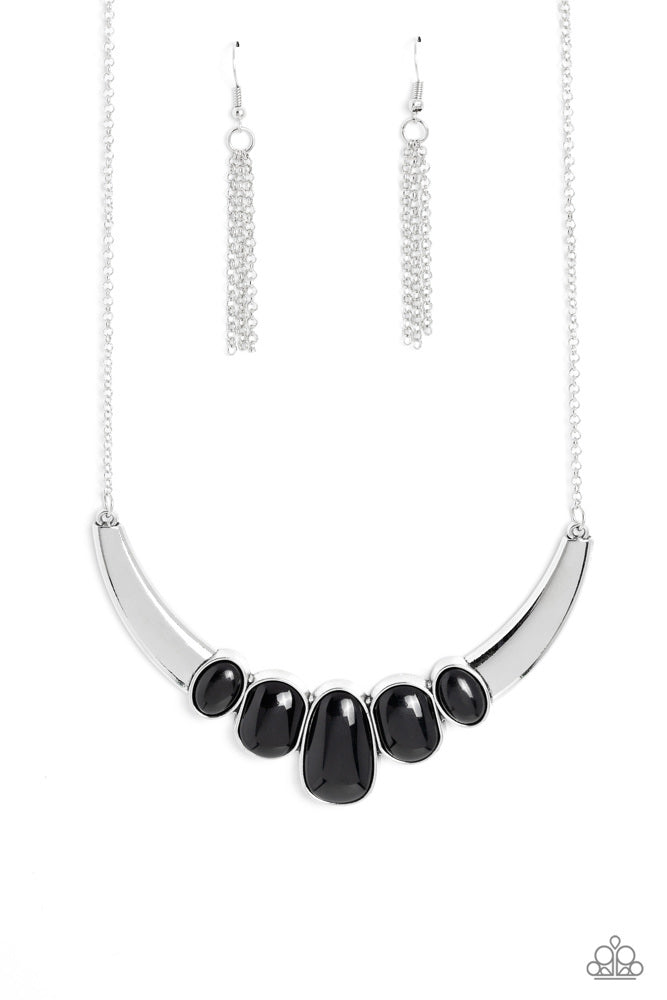 A BULL House Black Necklace - Paparazzi Accessories