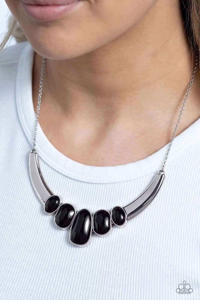 A BULL House Black Necklace - Paparazzi Accessories