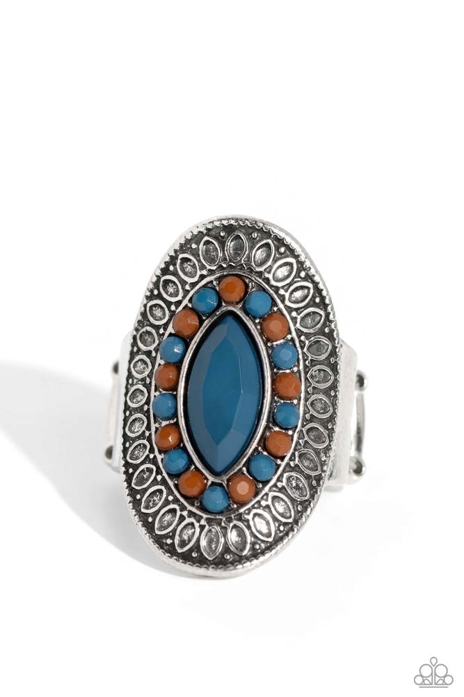 ARTISAN Expression Blue Ring - Paparazzi Accessories