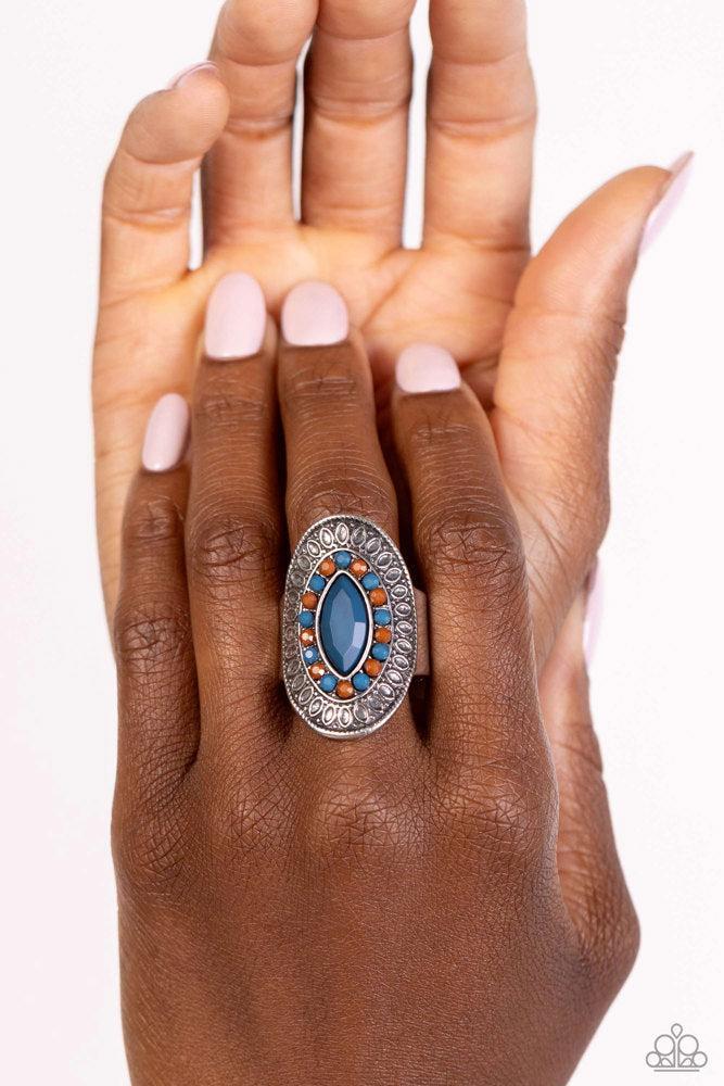 ARTISAN Expression Blue Ring - Paparazzi Accessories