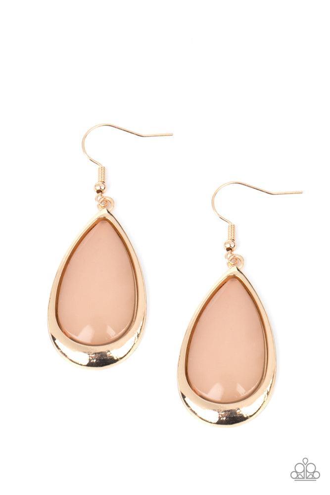A World To SEER Brown Earrings - Paparazzi Accessories