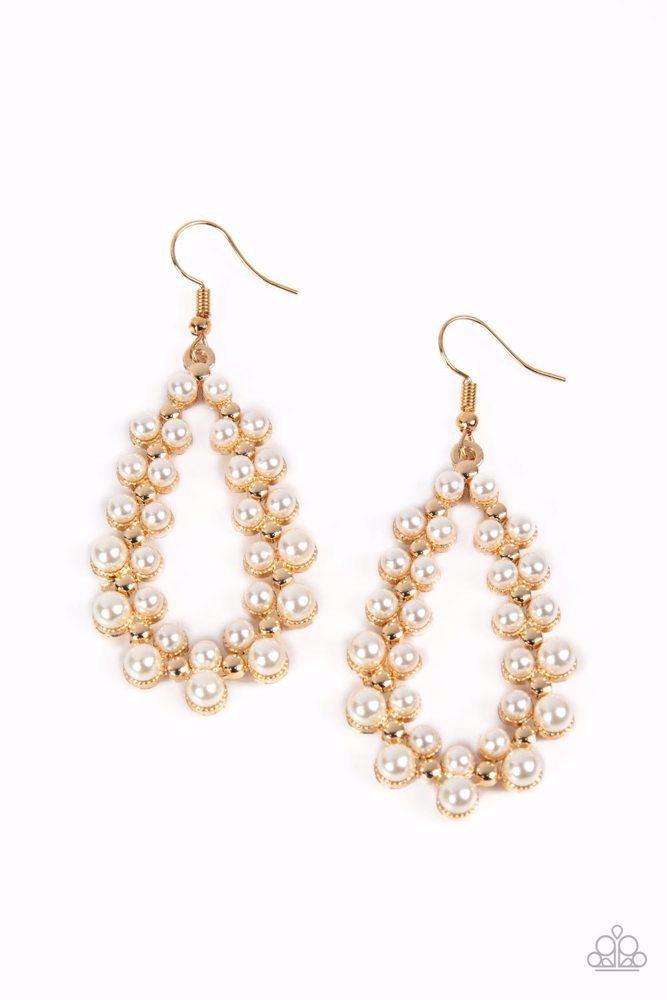 Absolutely Ageless Gold Earrings - Paparazzi Accessories