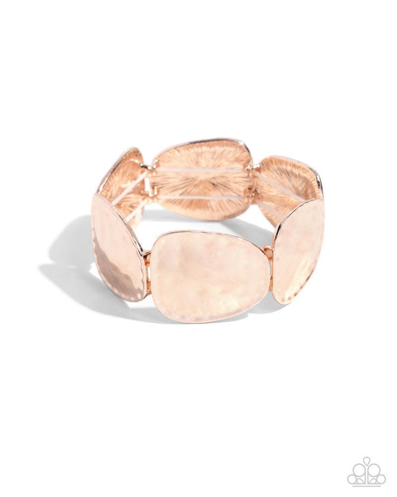 Admirably Antiqued Rose Gold Bracelet - Paparazzi Accessories