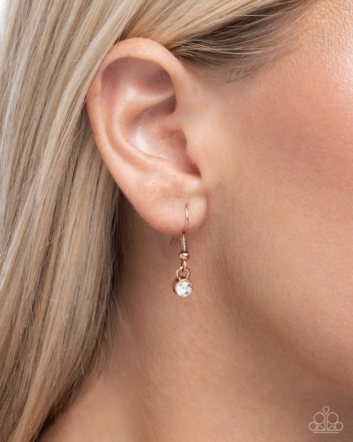 Adventurously Adorned Copper & Blue Marble Stone Necklace - Paparazzi Accessories - free matching earrings - CarasShop.com - Paparazzi Jewelry by Cara Jewels