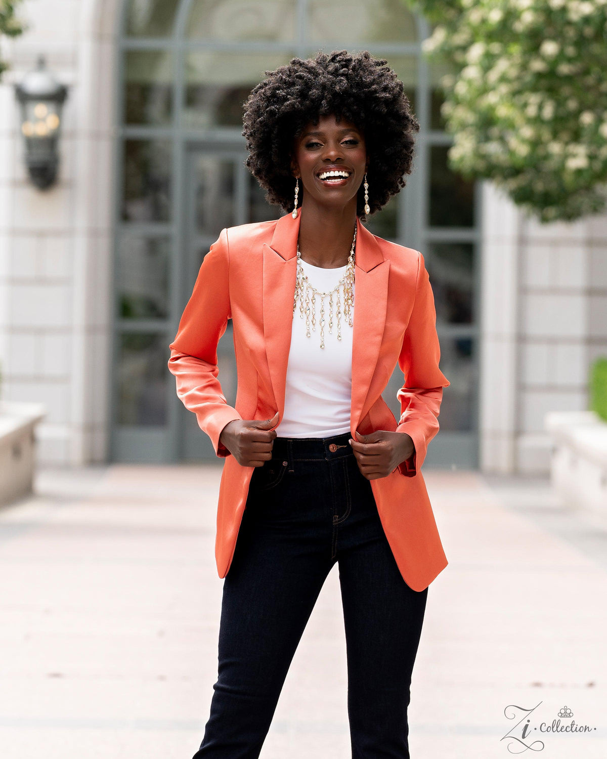 Alluring 2023 Zi Collection Necklace - Paparazzi Accessories stylized on model in casual dress - CarasShop.com - Paparazzi Jewelry by Cara Jewels