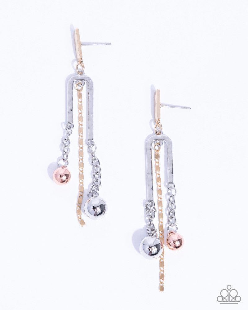 Authoritative Admiration Multi Earrings - Paparazzi Accessories