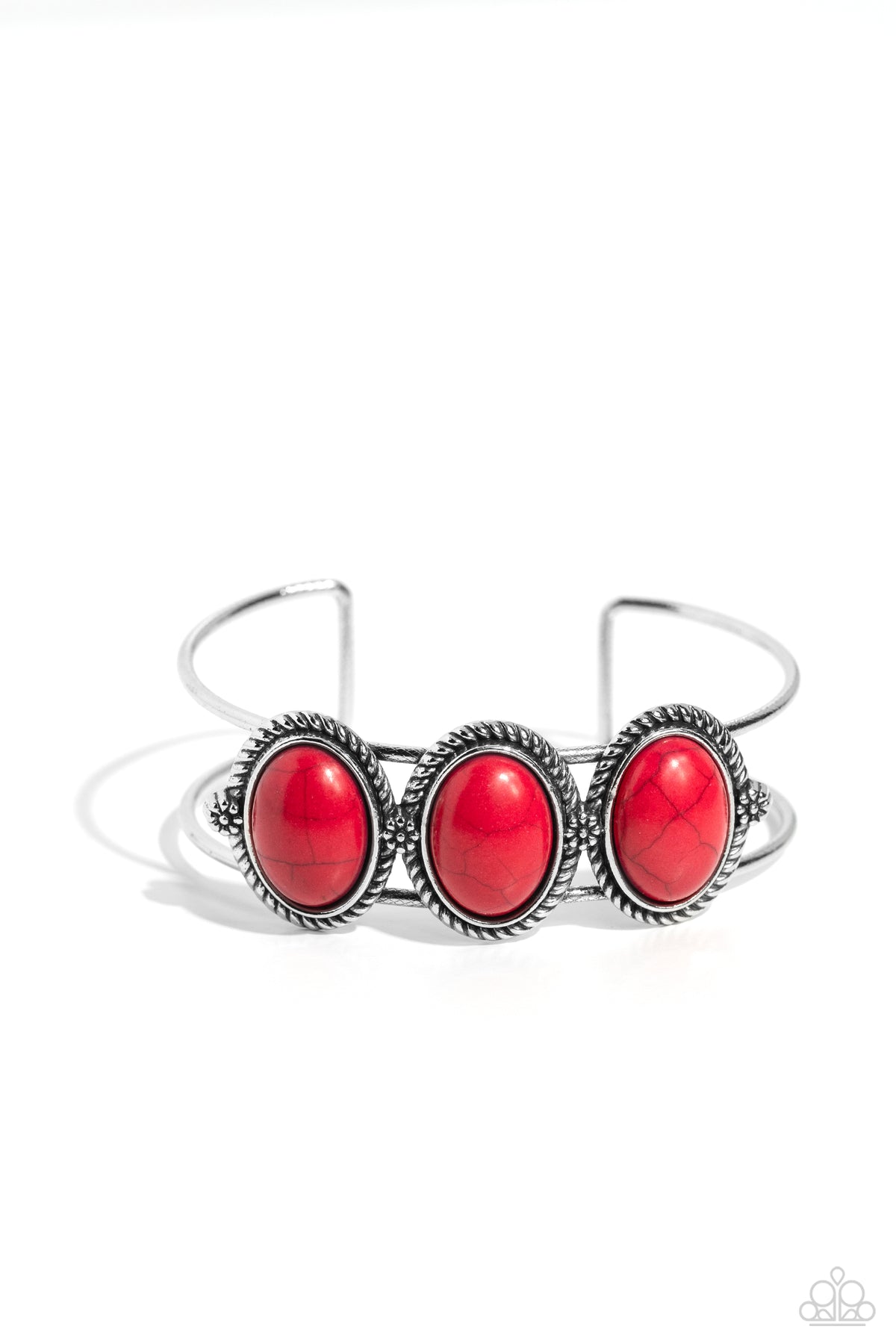 Badlands Backdrop Red Bracelet - Paparazzi Accessories