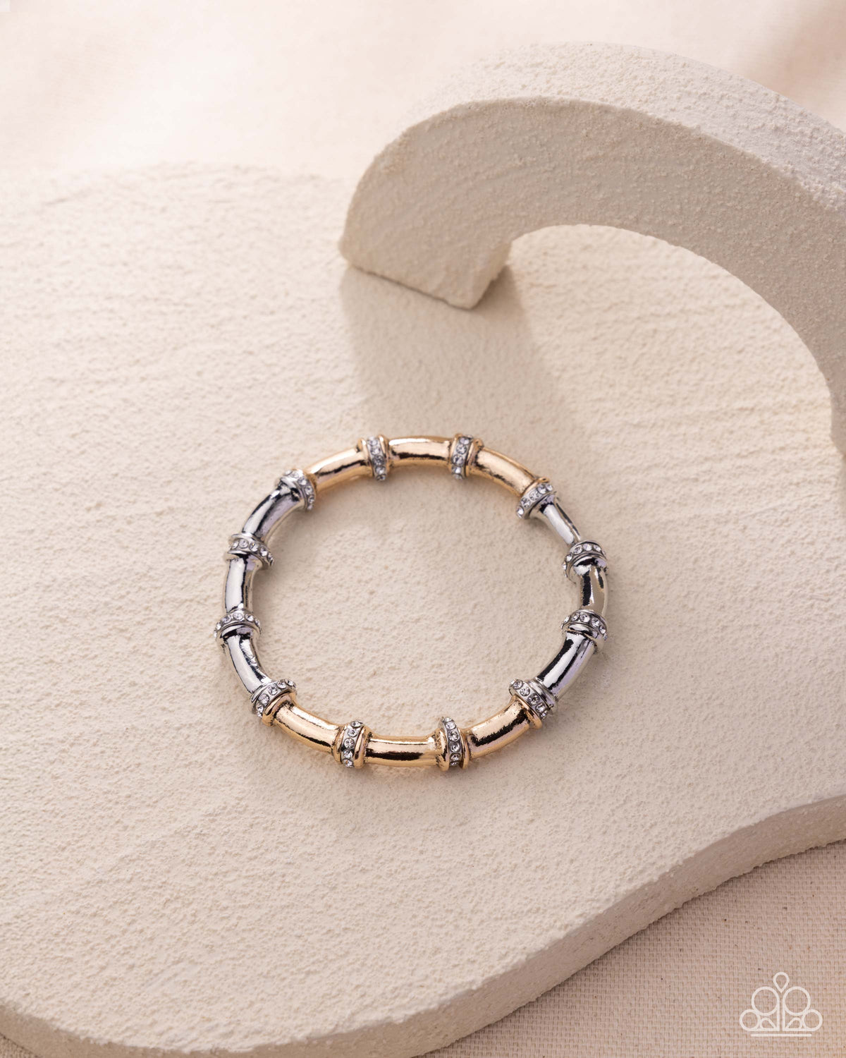 Bamboo Forest Multi Gold & Silver Bracelet - Paparazzi Accessories