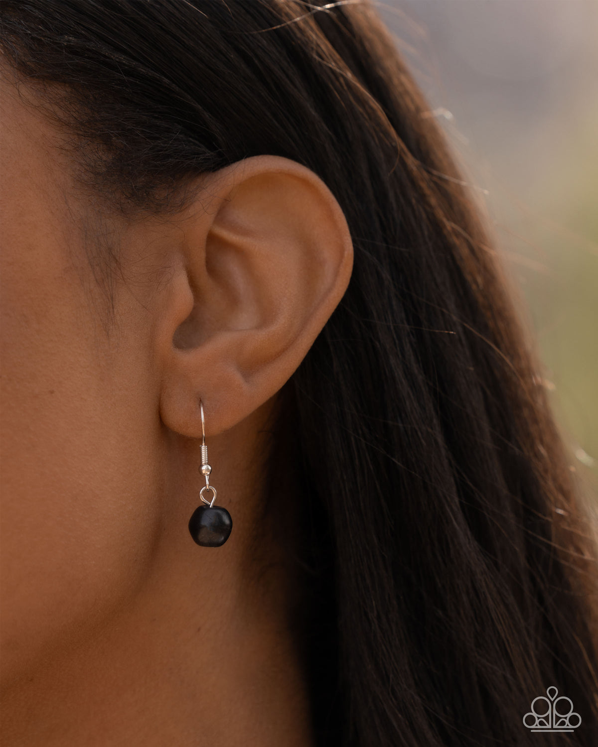 Bandana Ballad Multi Black Stone & Red Necklace - Paparazzi Accessories - free matching earrings -CarasShop.com - Paparazzi Jewelry by Cara Jewels