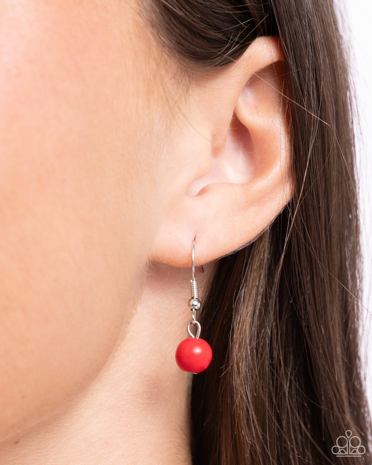 Barefoot Bohemian Red Stone Necklace - Paparazzi Accessories - free matching earrings -CarasShop.com - Paparazzi Jewelry by Cara Jewels