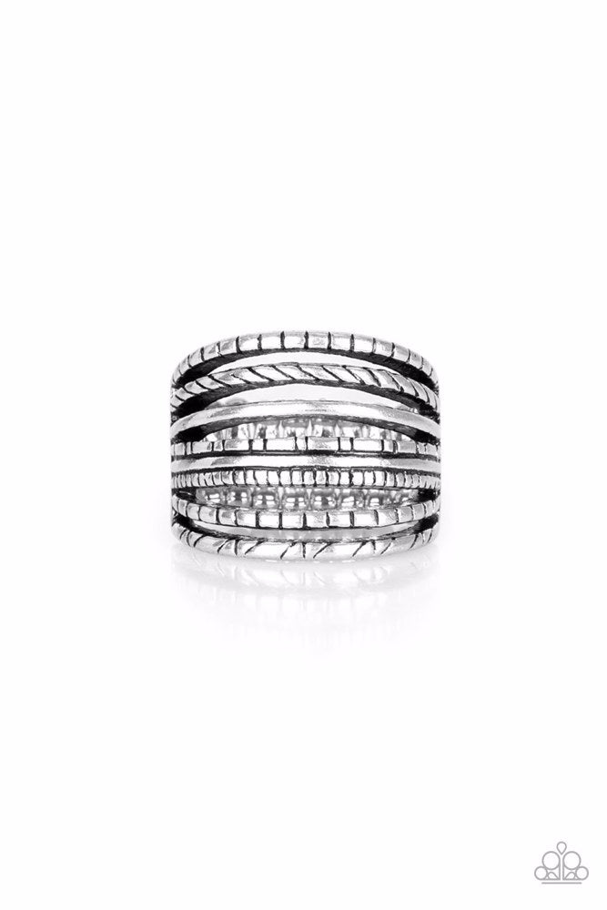 Basic Maverick Silver Ring - Paparazzi Accessories