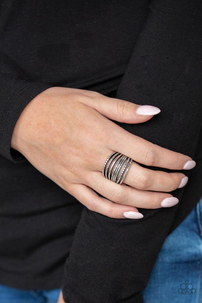 Basic Maverick Silver Ring - Paparazzi Accessories