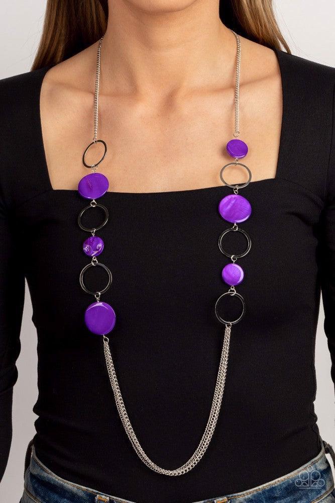 Beach Hub Purple Necklace - Paparazzi Accessories