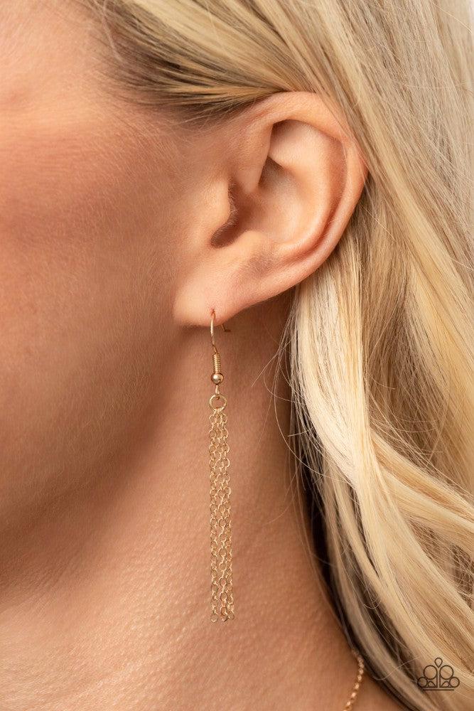 Blessed Mama Gold Necklace - Paparazzi Accessories - free matching earrings -CarasShop.com - Paparazzi Jewelry by Cara Jewels