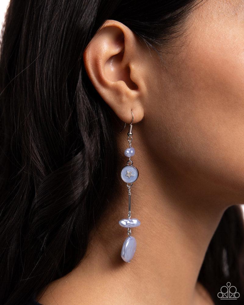 Blissful Balance Blue Earrings - Paparazzi Accessories