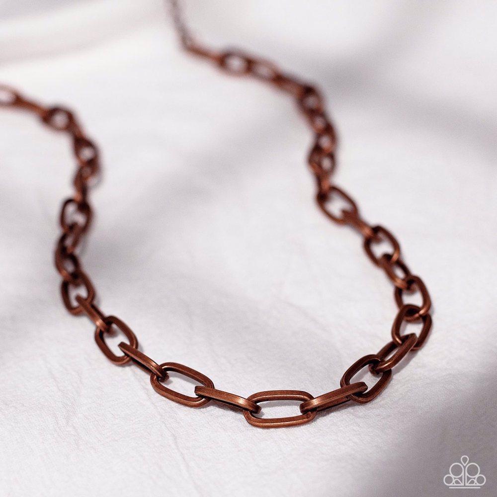 Boston Backdrop Copper Necklace - Paparazzi Accessories