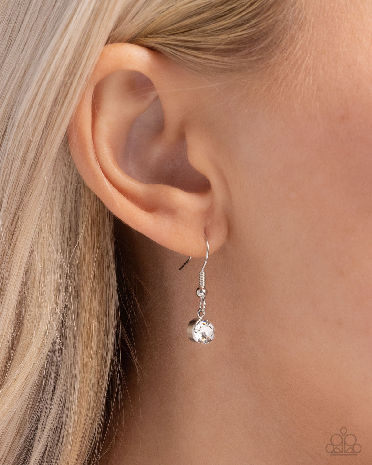 Bouquet Ballad Blue Acrylic & Rhinestone Floral Necklace - Paparazzi Accessories - free matching earrings -CarasShop.com - Paparazzi Jewelry by Cara Jewels