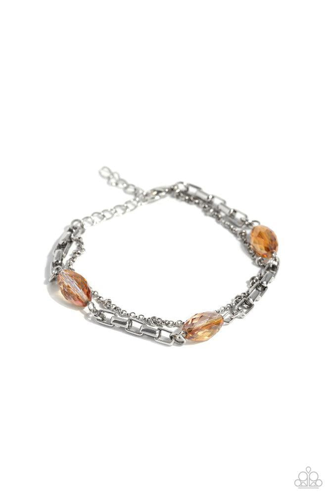 Business Brunch Orange Bracelet - Paparazzi Accessories