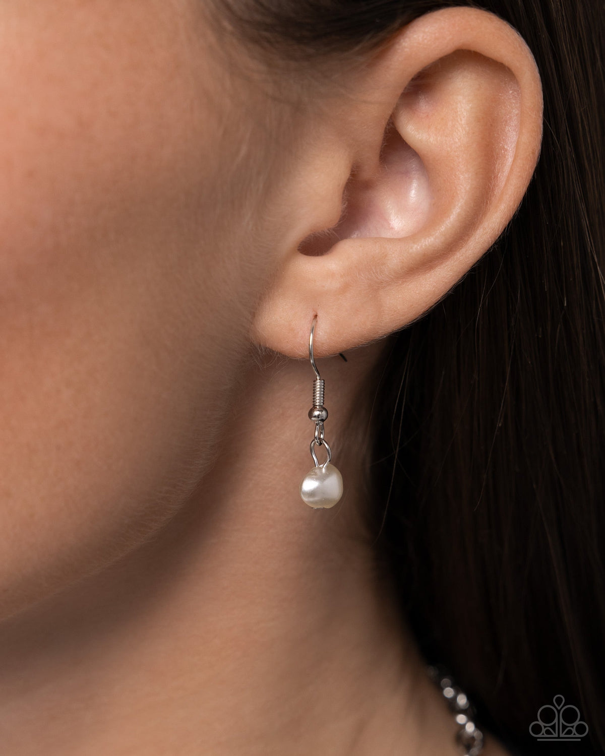 Cabo Coast White Pearl, Shell & Starfish Necklace - Paparazzi Accessories - free matching earrings -CarasShop.com - Paparazzi Jewelry by Cara Jewels