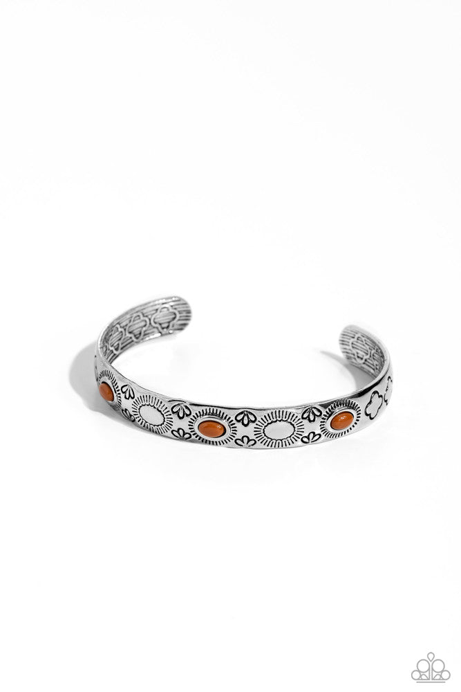 Cactus Canopy Brown Cuff Bracelet - Paparazzi Accessories