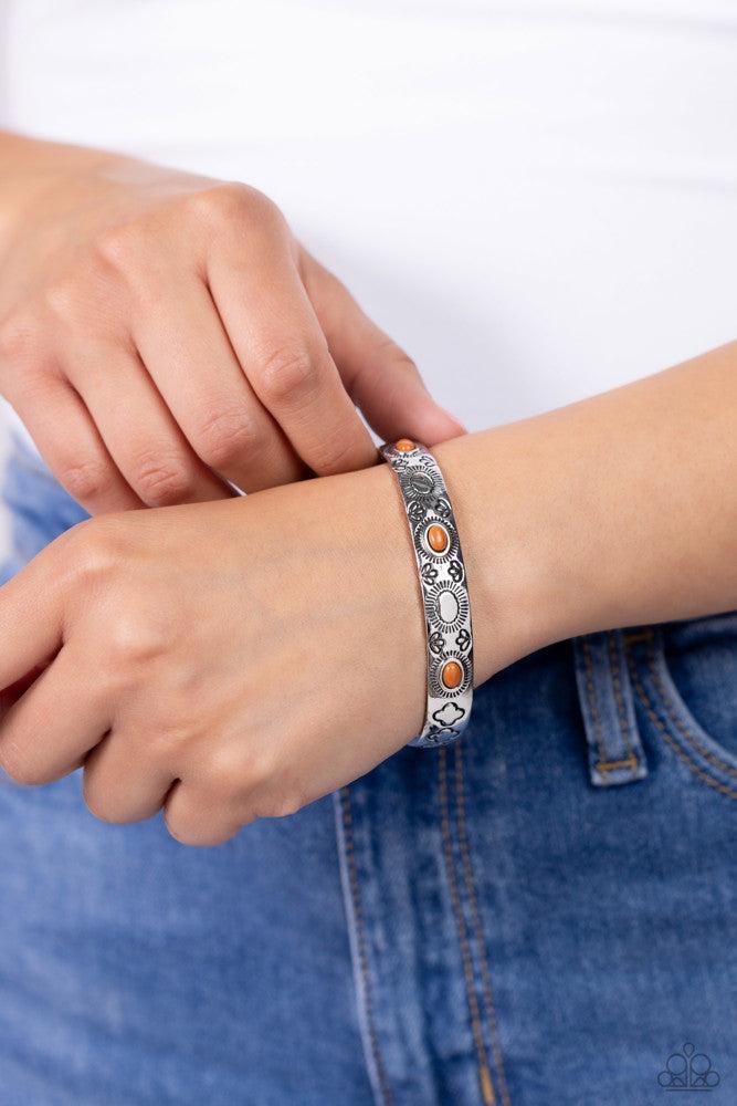 Cactus Canopy Brown Cuff Bracelet - Paparazzi Accessories