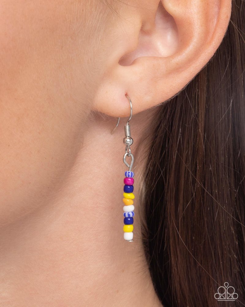 Candyland Craze Yellow Necklace - Paparazzi Accessories - free matching earrings -CarasShop.com - Paparazzi Jewelry by Cara Jewels