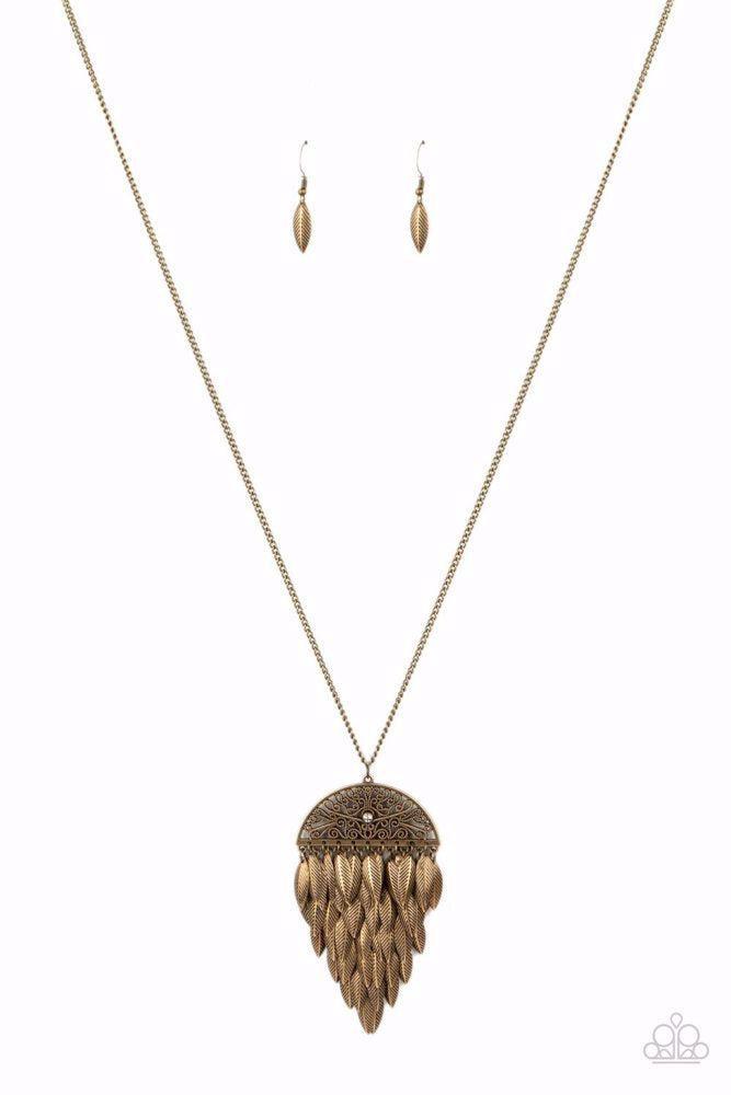 Canopy Cruise Brass Necklace - Paparazzi Accessories