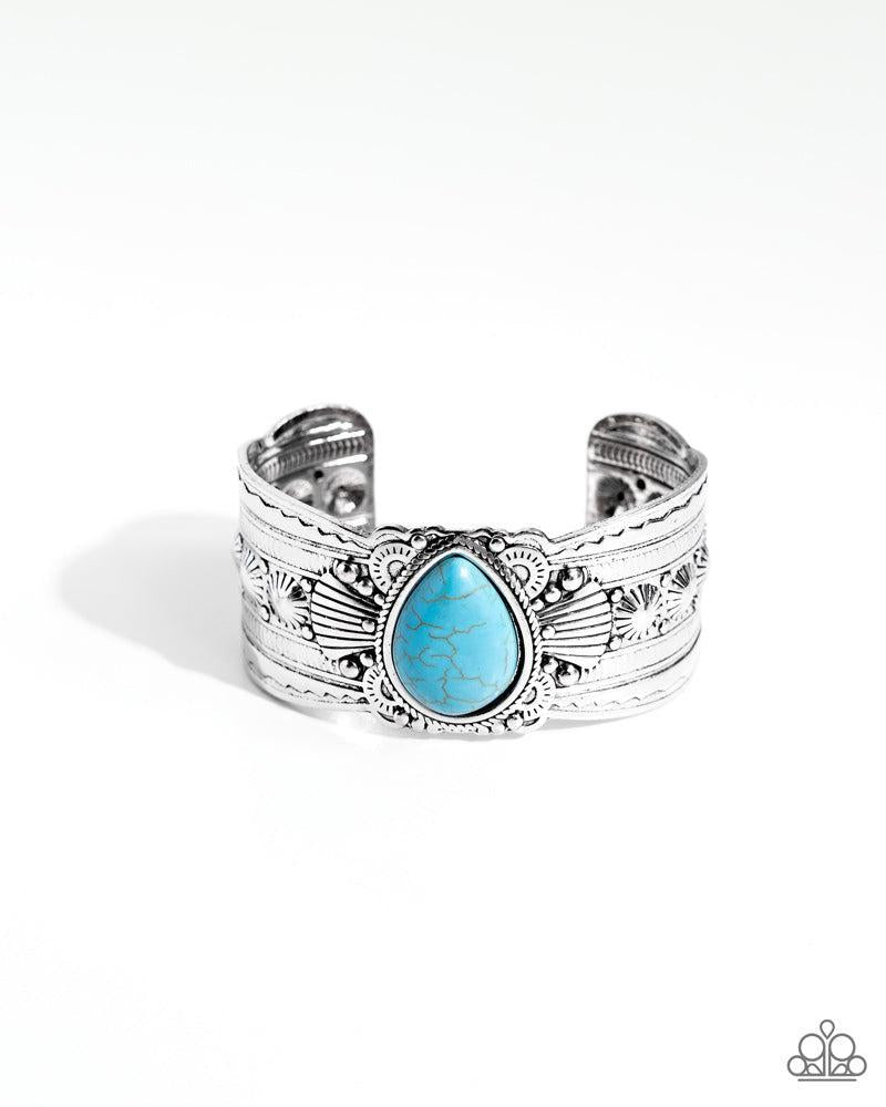 Canyon Cantina Blue Bracelet - Paparazzi Accessories