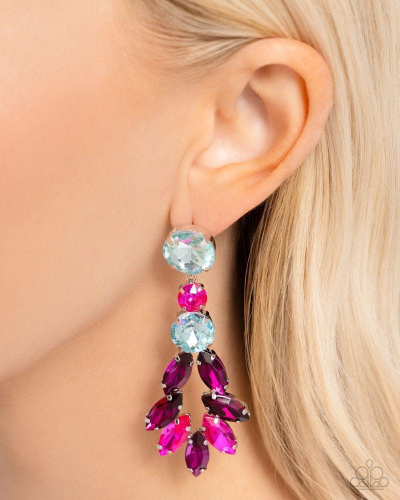 Cascading Cache Multi Earrings - Paparazzi Accessories