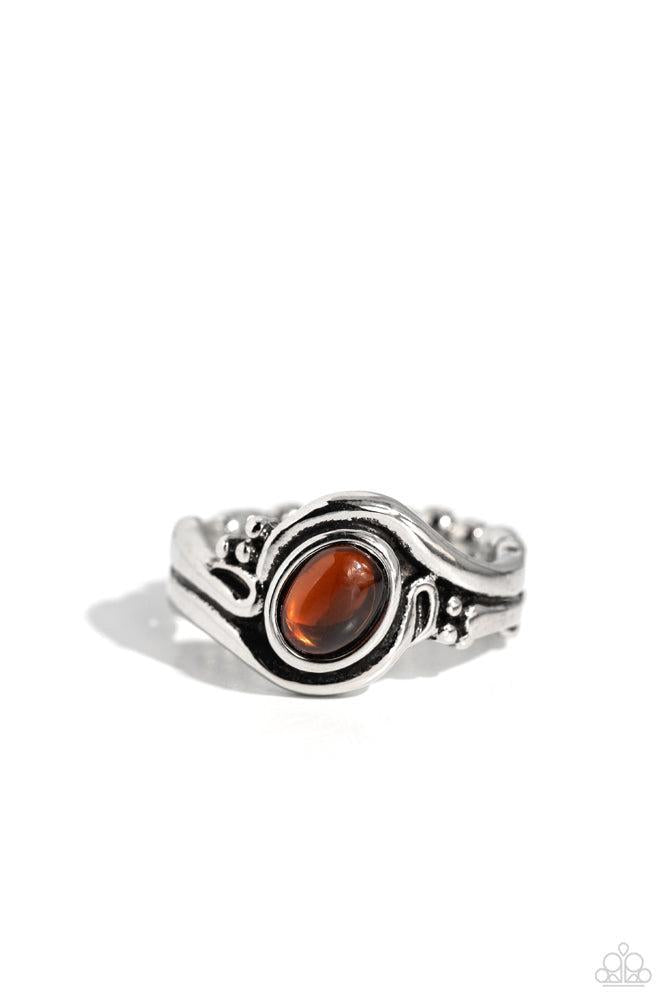 Casually Chromatic Brown Ring - Paparazzi Accessories