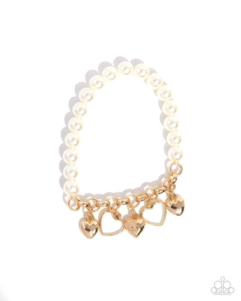 Charming Candidate Gold Bracelet - Paparazzi Accessories