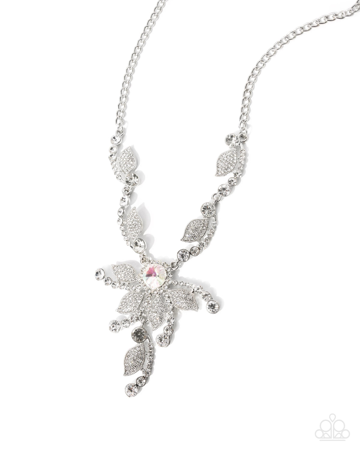 Cinematic Chic White Necklace - Paparazzi Accessories