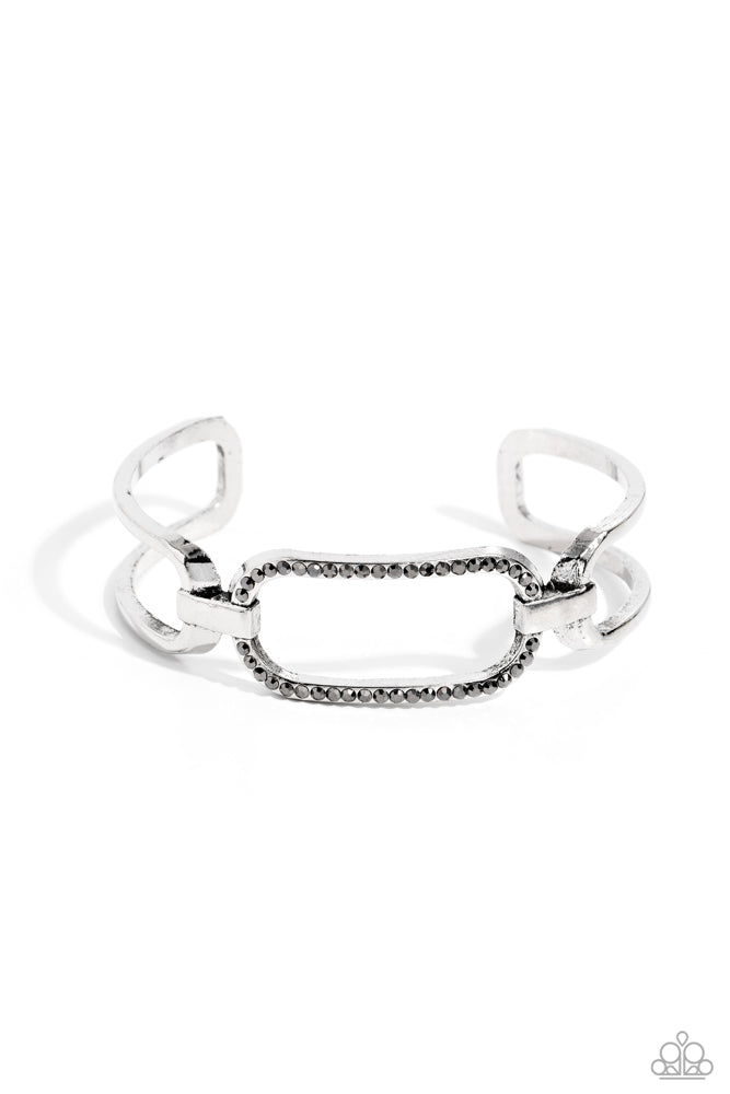 Civic Chic Silver Cuff Bracelet - Paparazzi Accessories