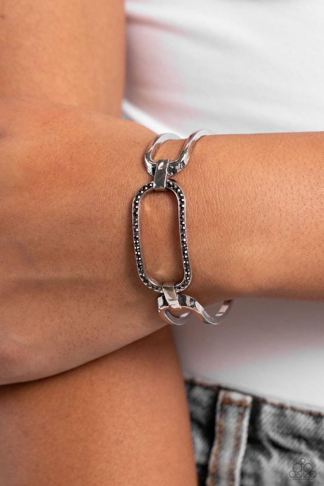 Civic Chic Silver Cuff Bracelet - Paparazzi Accessories