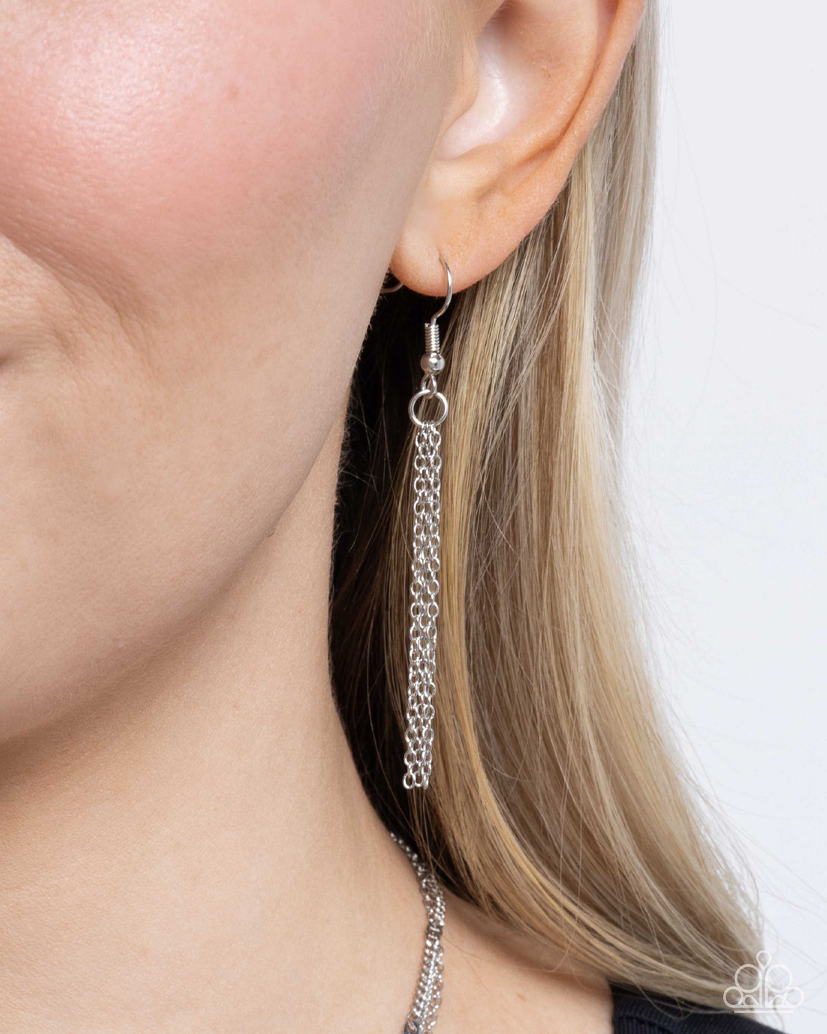 Clandestine Chains Silver Necklace - Paparazzi Accessories