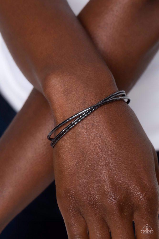 Coachella Curls Black Bracelet - Paparazzi Accessories
