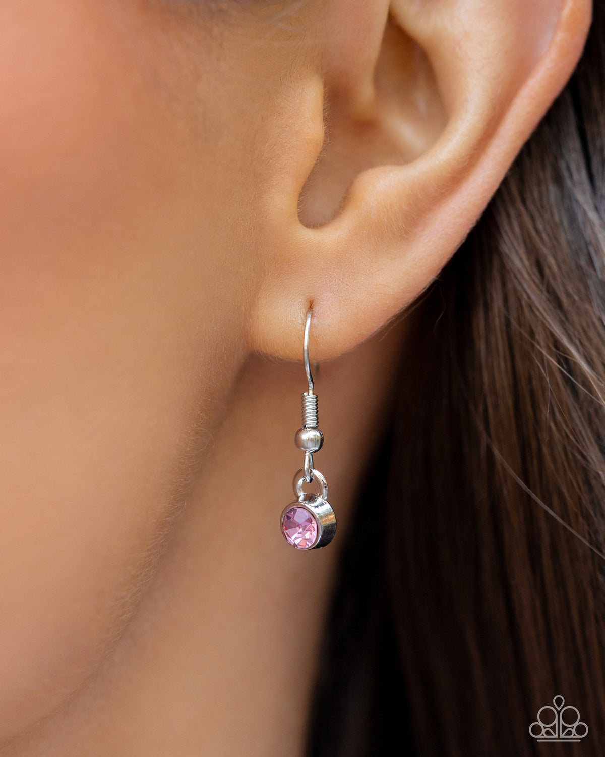 Colorful Countess Pink Rhinestone Necklace - Paparazzi Accessories - free matching earrings -CarasShop.com - Paparazzi Jewelry by Cara Jewels